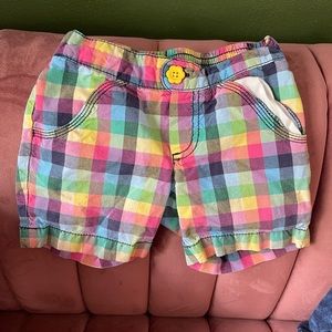 5T Circo 100% cotton plaid shorts.